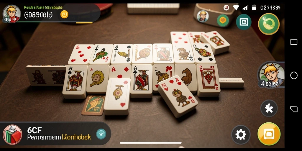 Screenshot dari gameplay 6CF yang menampilkan momen seru permainan Domino.