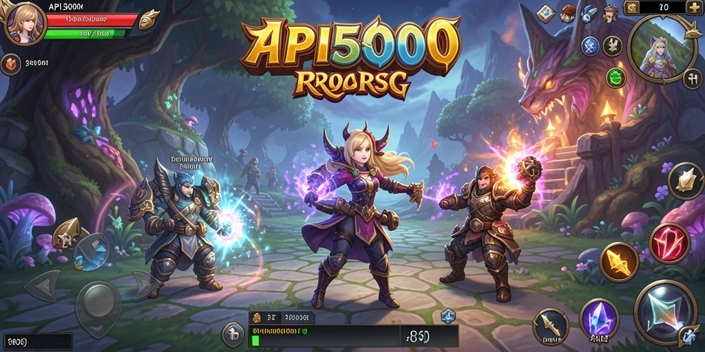 Screenshot gameplay <strong>API5000</strong> menunjukkan pertarungan seru dan grafis menawan.