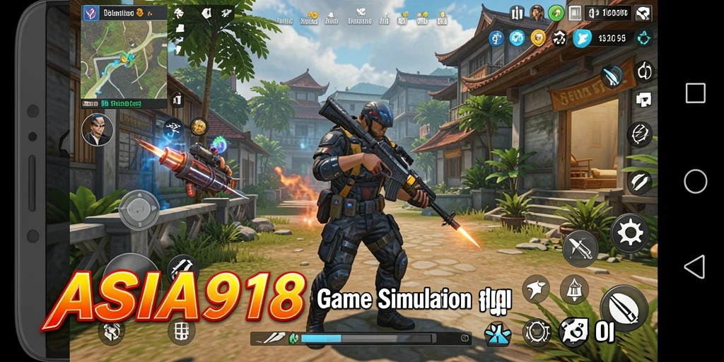 Screenshot gameplay ASIA918 menampilkan simulasi yang menarik dan interaktif.