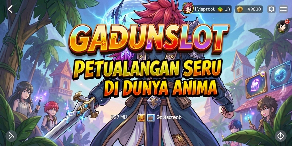 Tampilan menarik dari gameplay GADUNSLOT yang penuh dengan karakter Anime.