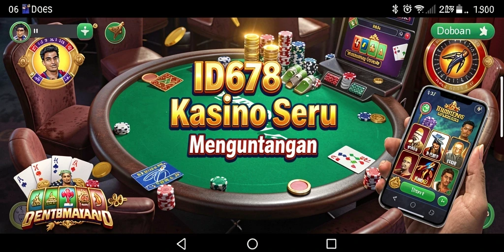 Tampilan menarik gameplay ID678 dengan berbagai pilihan permainan Kasino.