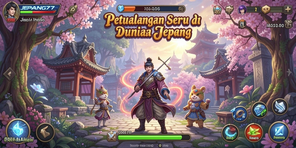 Screenshot gameplay <strong>JEPANG77</strong> yang menampilkan petualangan seru di dunia fantasi.