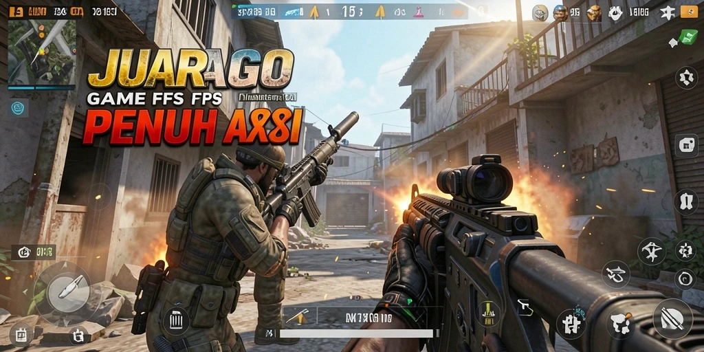 Tampilan menarik dari gameplay JUARAGO dengan pertarungan seru.