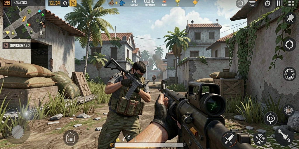 Tampilan gameplay KAKA303 yang mendebarkan dalam pertempuran TPS.