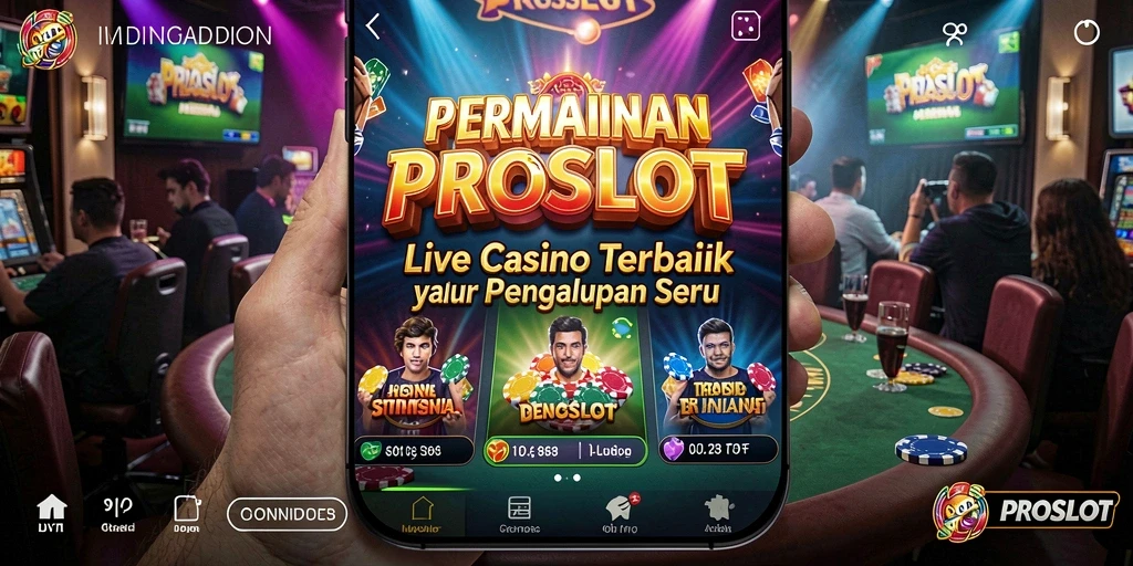 Gameplay Live Casino yang menarik dan interaktif di PROSLOT.