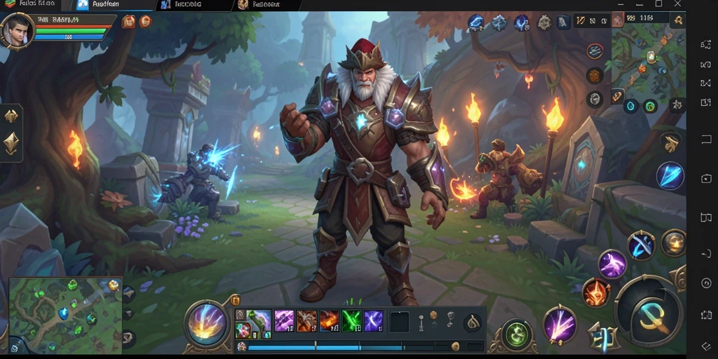 Tangkapan layar gameplay RI188 menampilkan pertempuran seru di dunia MMORPG.