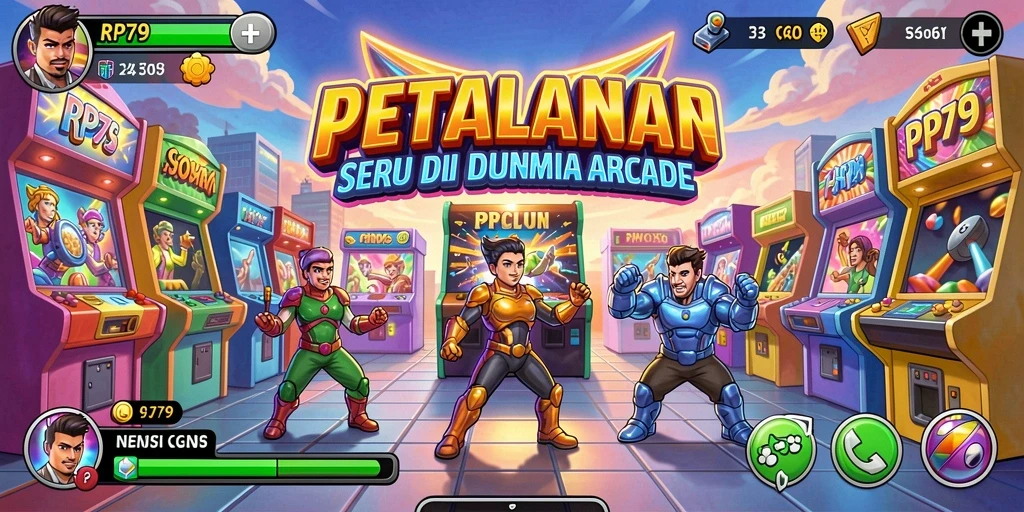 Screenshot dari gameplay seru RP79 yang menampilkan aksi Arcade.