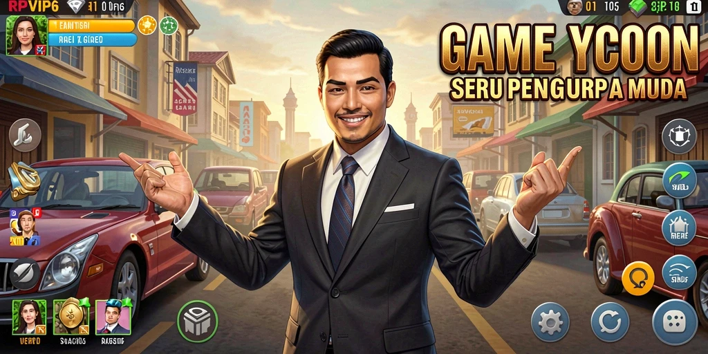 Screenshot utama RPVIP6 menampilkan gameplay Tycoon yang mendebarkan.