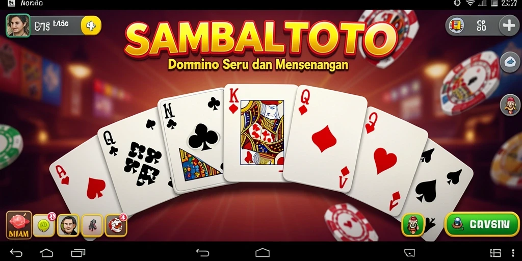 Tampilan gameplay menarik dari SAMBALTOTO yang menggambarkan serunya bermain Domino.