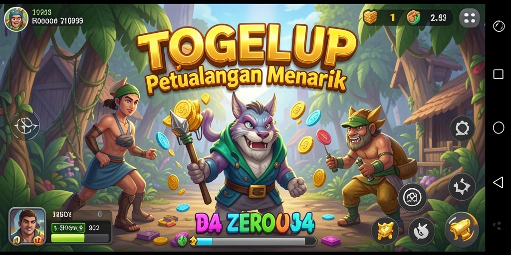 Tangkapan layar gameplay menampilkan aksi mendebarkan TOGELUP dalam dunia petualangan.